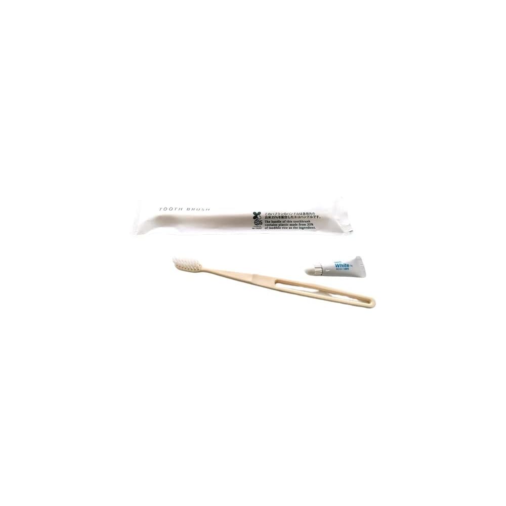 Biomass Series Eco Disposable Toothbrush Set 50 Pieces White Made in Japan
Biomass Series Eco Disposable Toothbrush Set 50 Pieces White Made in Japan