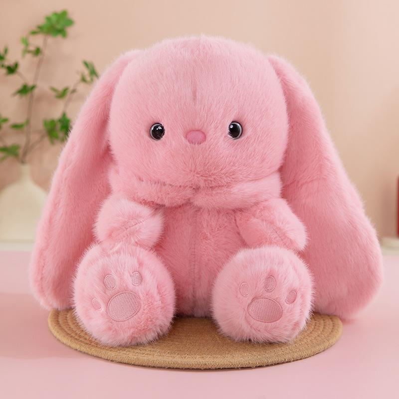New cute lop-eared rabbit doll plush doll girl toy 20cm(180g) рожевий
New cute lop-eared rabbit doll plush doll girl toy 20cm(180g) рожевий