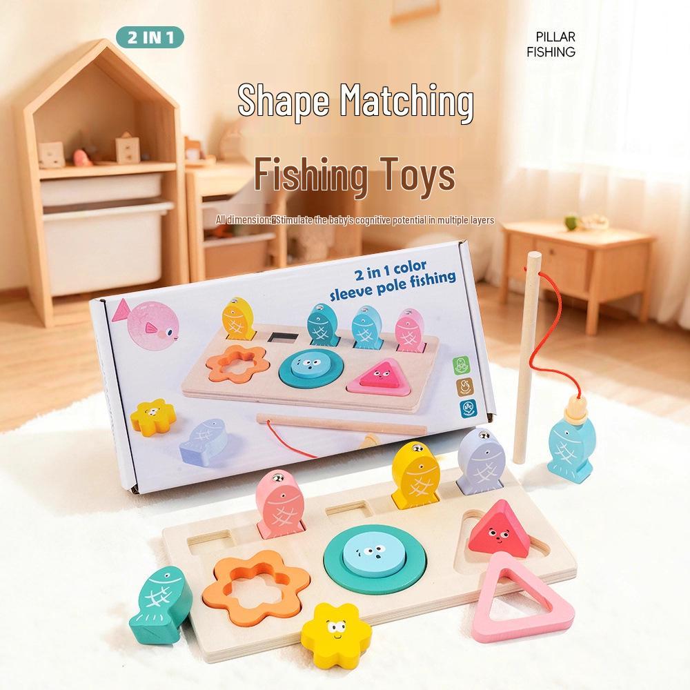 Two-in-One Wooden Toy: Shape Matching & Fishing Game for Early Childhood Cognitive Development.
Two-in-One Wooden Toy: Shape Matching & Fishing Game for Early Childhood Cognitive Development.