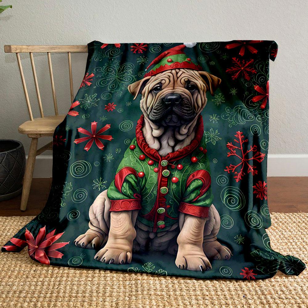 Shar Pei Christmas Blanket bedroom Blanket for Livingroom Couch lunch break Soft throw for Friend s festival Gift 80cm x 120cm
Shar Pei Christmas Blanket bedroom Blanket for Livingroom Couch lunch break Soft throw for Friend s festival Gift 80cm x 120cm
