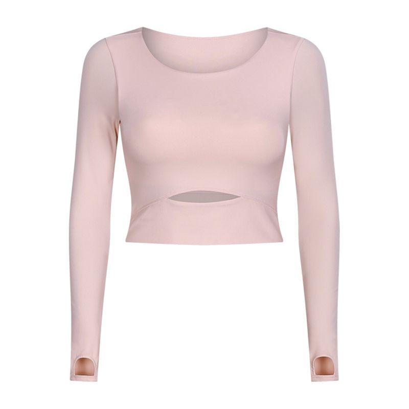Original Pilates Tops Yoga Clothes Women s Long Sleeve Skinny Short Workout Clothes Female Online Influencer Ins Pop with Chest Pad T-Shirt Shallow Peach 6
Original Pilates Tops Yoga Clothes Women s Long Sleeve Skinny Short Workout Clothes Female Online Influencer Ins Pop with Chest Pad T-Shirt Shallow Peach 6