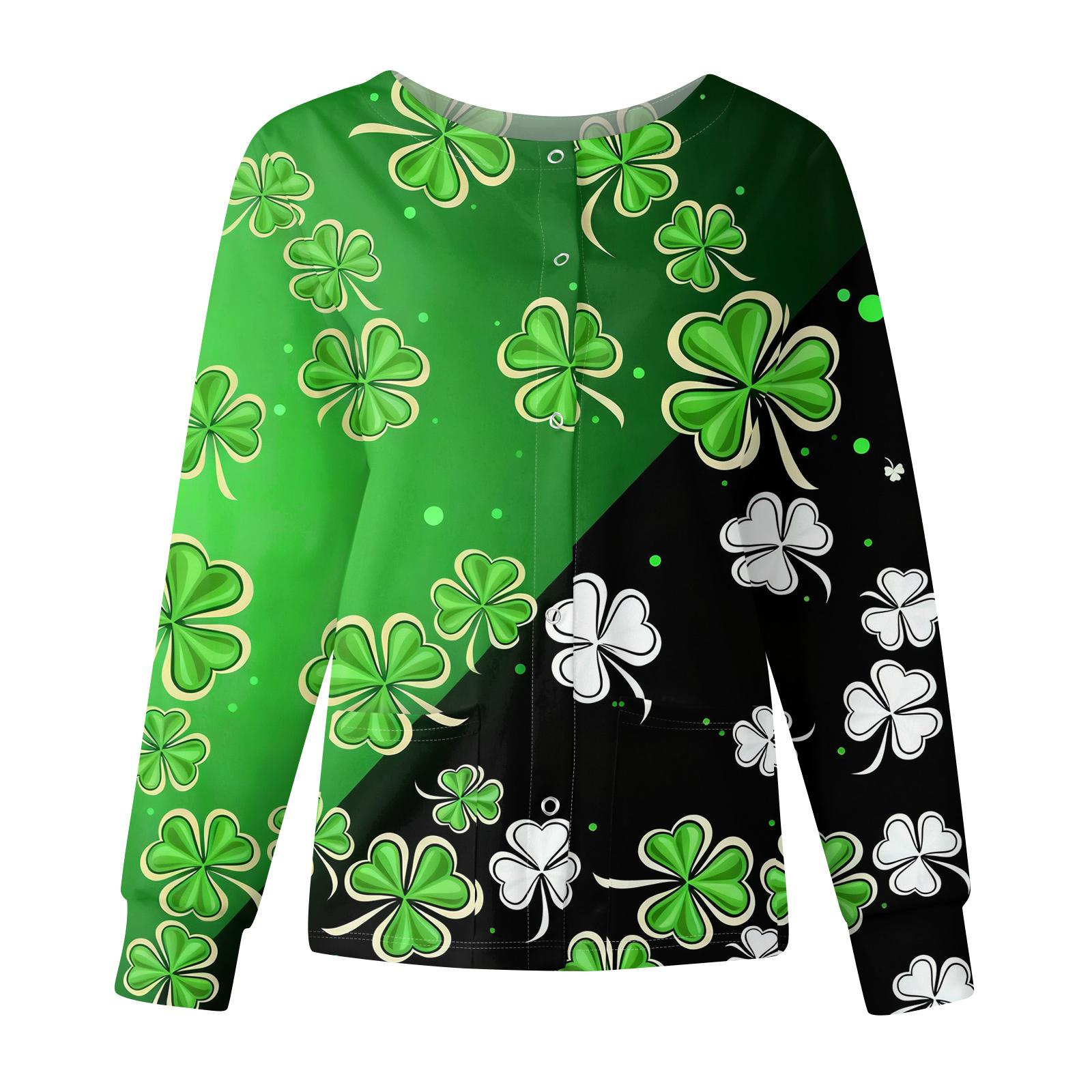 Women s Casual Fashion Long Sleeve Standing Collar Single Breasted St. Patrick s Day Print Workwear Jacket Tops XXXXL чорний
Women s Casual Fashion Long Sleeve Standing Collar Single Breasted St. Patrick s Day Print Workwear Jacket Tops XXXXL чорний