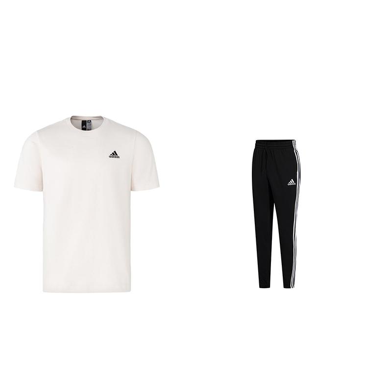 Adidas Solid Color Logo Round Neck Short Sleeve T-Shirt Vintage Striped Knitted Long Pants Casual Sports Set Unisex Set IT4332+GK8995 S
Adidas Solid Color Logo Round Neck Short Sleeve T-Shirt Vintage Striped Knitted Long Pants Casual Sports Set Unisex Set IT4332+GK8995 S
