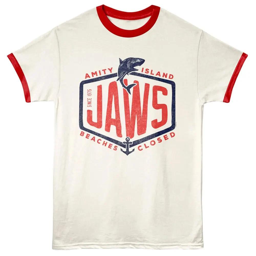 Jaws Beach is Closed Ringer T Shirt L
Jaws Beach is Closed Ringer T Shirt L