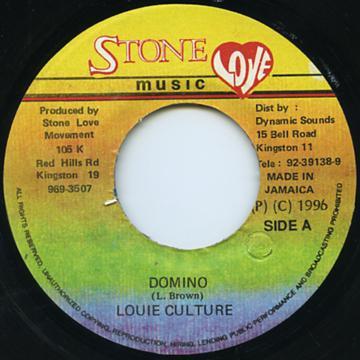 7inch Record LOUIE CULTURE - Domino NONE Stone Love Musi 1996 Jamaica Reggae, Ska & Dub Used
7inch Record LOUIE CULTURE - Domino NONE Stone Love Musi 1996 Jamaica Reggae, Ska & Dub Used