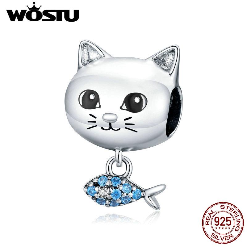 WOSTU Оригінальний дизайн Cat Love Fish Справжнє срібло 925 проби Крихітний кулон із тваринами 925 silver
WOSTU Оригінальний дизайн Cat Love Fish Справжнє срібло 925 проби Крихітний кулон із тваринами 925 silver
