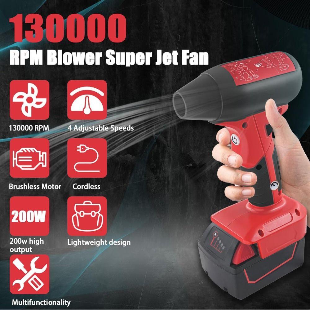 Безщітковий двигун Jet Fan Mini Blower 130000 RPM Пилоочищувальний вентилятор для Makita/Milwaukee/Dewalt Dewalt
Безщітковий двигун Jet Fan Mini Blower 130000 RPM Пилоочищувальний вентилятор для Makita/Milwaukee/Dewalt Dewalt