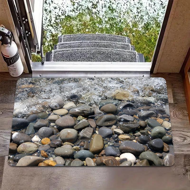 3D River Rock Doormat - Realistic Pebble and Water Design for a Nature-Inspired Home Entrance, Creating a Calming Atmosphere 40x60cm
3D River Rock Doormat - Realistic Pebble and Water Design for a Nature-Inspired Home Entrance, Creating a Calming Atmosphere 40x60cm