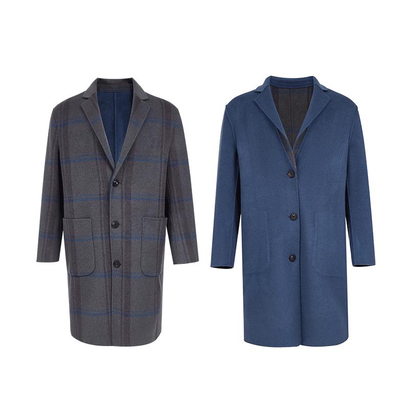 J.Lindeberg Men s Wool Blend Plaid Reversible Overcoat S
J.Lindeberg Men s Wool Blend Plaid Reversible Overcoat S