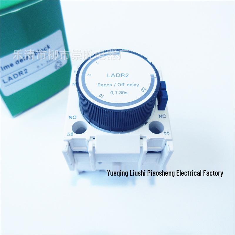 Air Time Delay Head with Timer Contacts: LADR2, LADR0, LADT0, LADT2, LADS2 - 3S, 30S Contactor Power-off delay 0.1~30S
Air Time Delay Head with Timer Contacts: LADR2, LADR0, LADT0, LADT2, LADS2 - 3S, 30S Contactor Power-off delay 0.1~30S
