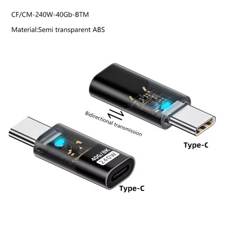 Type-C Male to Type-C Female 240W Fast Charging USB-C 8K Video Data Transfer Converter As Shown A
Type-C Male to Type-C Female 240W Fast Charging USB-C 8K Video Data Transfer Converter As Shown A