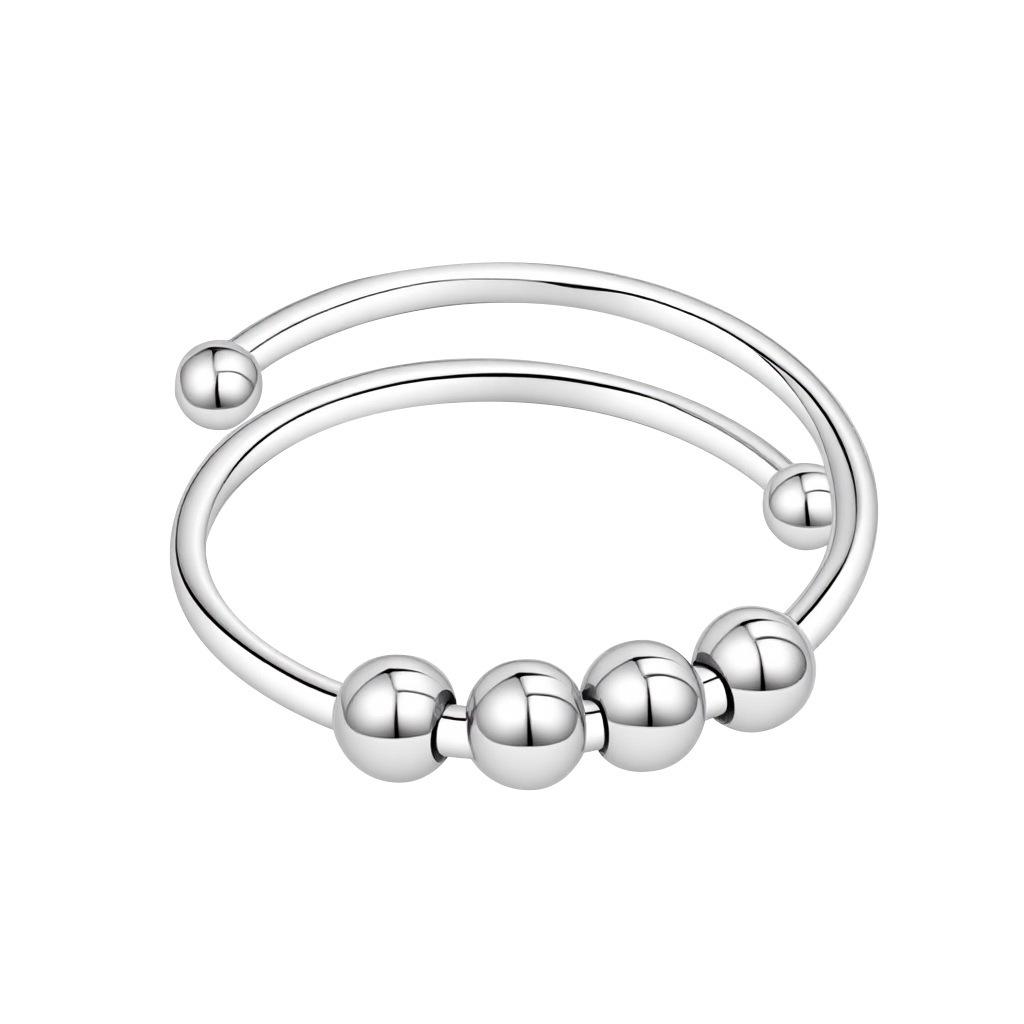 Creative Geometric Beaded Rings For Men And Women Stress Relief Fashion Jewelry Accessories opening adjustable біле золото кольору
Creative Geometric Beaded Rings For Men And Women Stress Relief Fashion Jewelry Accessories opening adjustable біле золото кольору