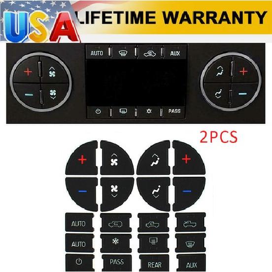 2X Button Repair AC Dash Kit Decal Stickers Trim Fit 2008-2012 Buick Enclave
2X Button Repair AC Dash Kit Decal Stickers Trim Fit 2008-2012 Buick Enclave