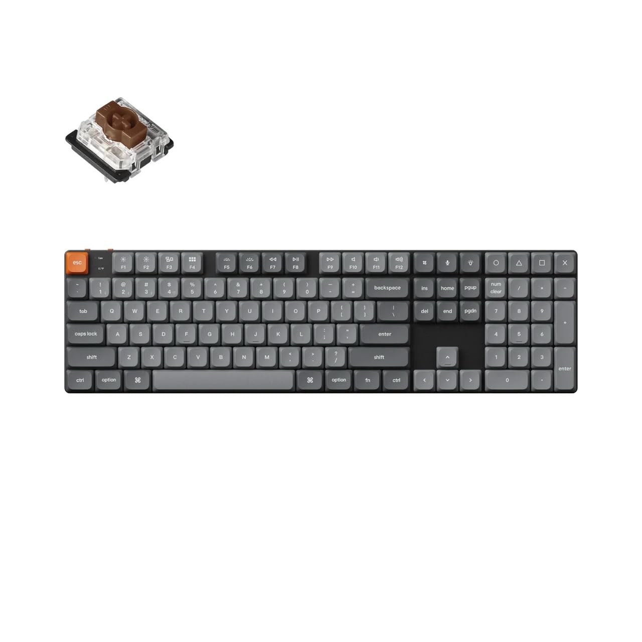 Keychron K5 Max Ultra Slim Wireless Custom Mechanical Keyboard, 2.4GHzBluetooth WirelessWired CompatibleQMK VIA ProgramUS LayoutRGB LightHot SwapLow
Keychron K5 Max Ultra Slim Wireless Custom Mechanical Keyboard, 2.4GHzBluetooth WirelessWired CompatibleQMK VIA ProgramUS LayoutRGB LightHot SwapLow