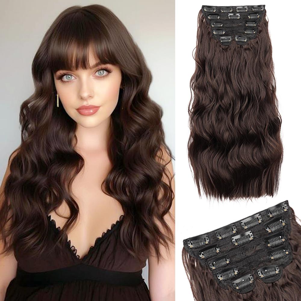 MERISIHAIR Synthetic Long Wavy Clip In Hairpieces Extensions 6pcs Full Head Thicks Natural Soft Hair For Women Daily Party Cosplay Wear 50cm
MERISIHAIR Synthetic Long Wavy Clip In Hairpieces Extensions 6pcs Full Head Thicks Natural Soft Hair For Women Daily Party Cosplay Wear 50cm