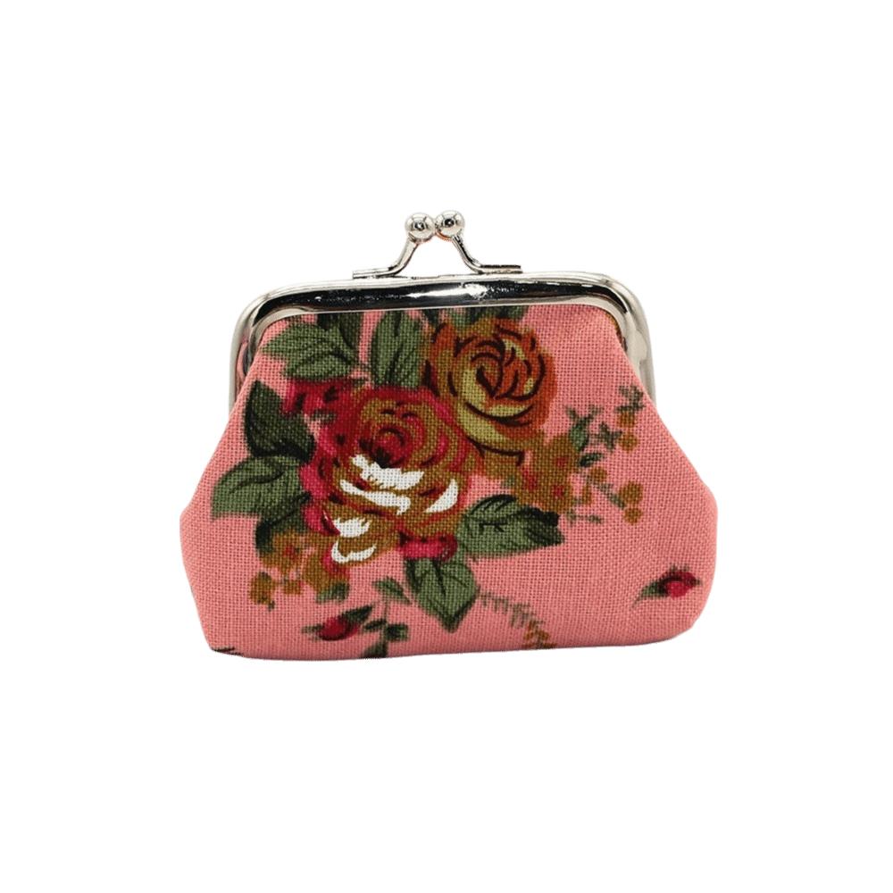 Portable Mini Coin Purse Canvas Rose Floral Print Clutch Wallet Metal Hasp Credit Card Holder for Women рожевий
Portable Mini Coin Purse Canvas Rose Floral Print Clutch Wallet Metal Hasp Credit Card Holder for Women рожевий