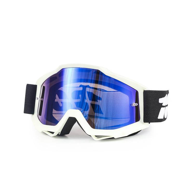 Goggles, off-road goggles, outdoor mountain biking glasses, motorcycle windproof goggles White frame, blue lens
Goggles, off-road goggles, outdoor mountain biking glasses, motorcycle windproof goggles White frame, blue lens