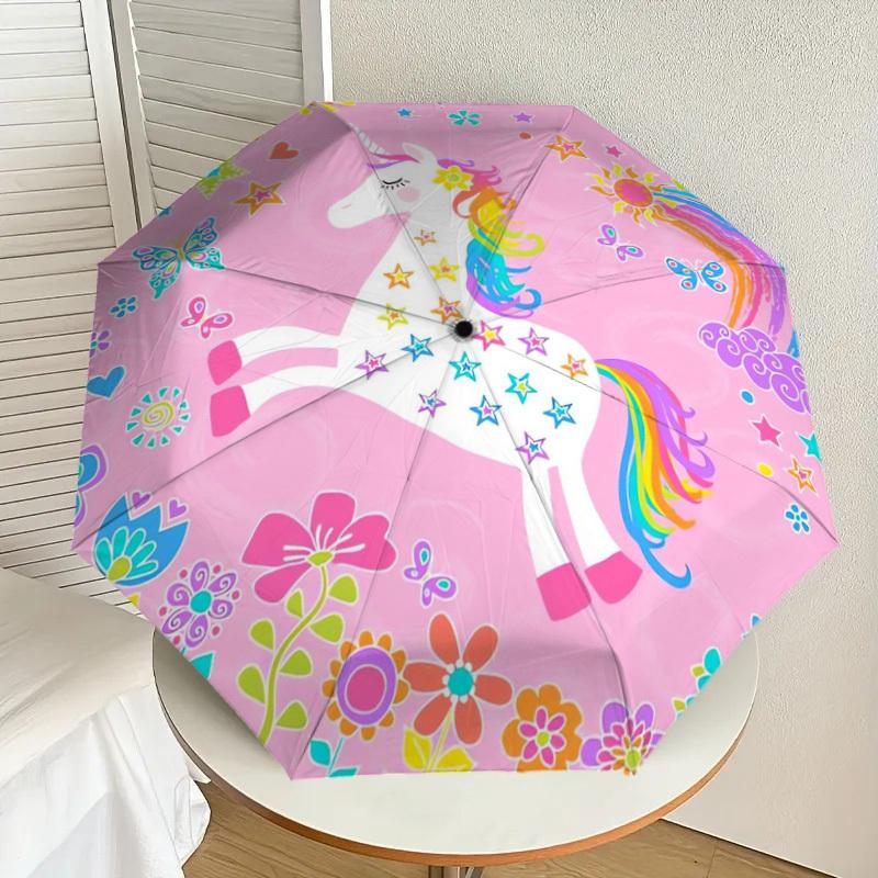 1pc Unicorn Fantasy Garden Party Umbrella with Plastic Handle,Suitable for All Seasons Home Travel Outdoor UmbrellaDD1728
1pc Unicorn Fantasy Garden Party Umbrella with Plastic Handle,Suitable for All Seasons Home Travel Outdoor UmbrellaDD1728