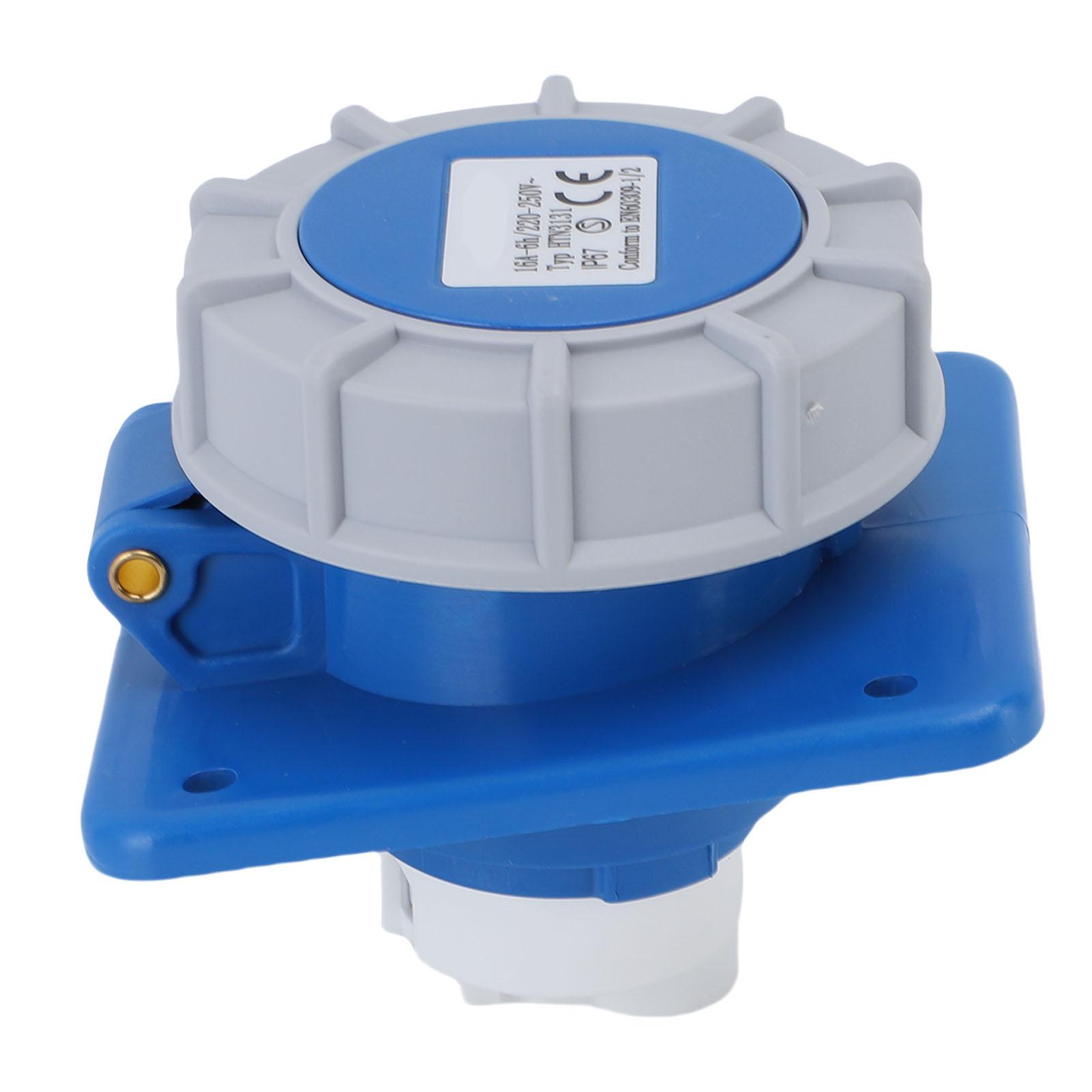 Boat Shore Power Socket 16A IP67 Water Proof RV Electrical Outlet Receptacle with Dust Cap Gasket For Motorhome Marine
Boat Shore Power Socket 16A IP67 Water Proof RV Electrical Outlet Receptacle with Dust Cap Gasket For Motorhome Marine