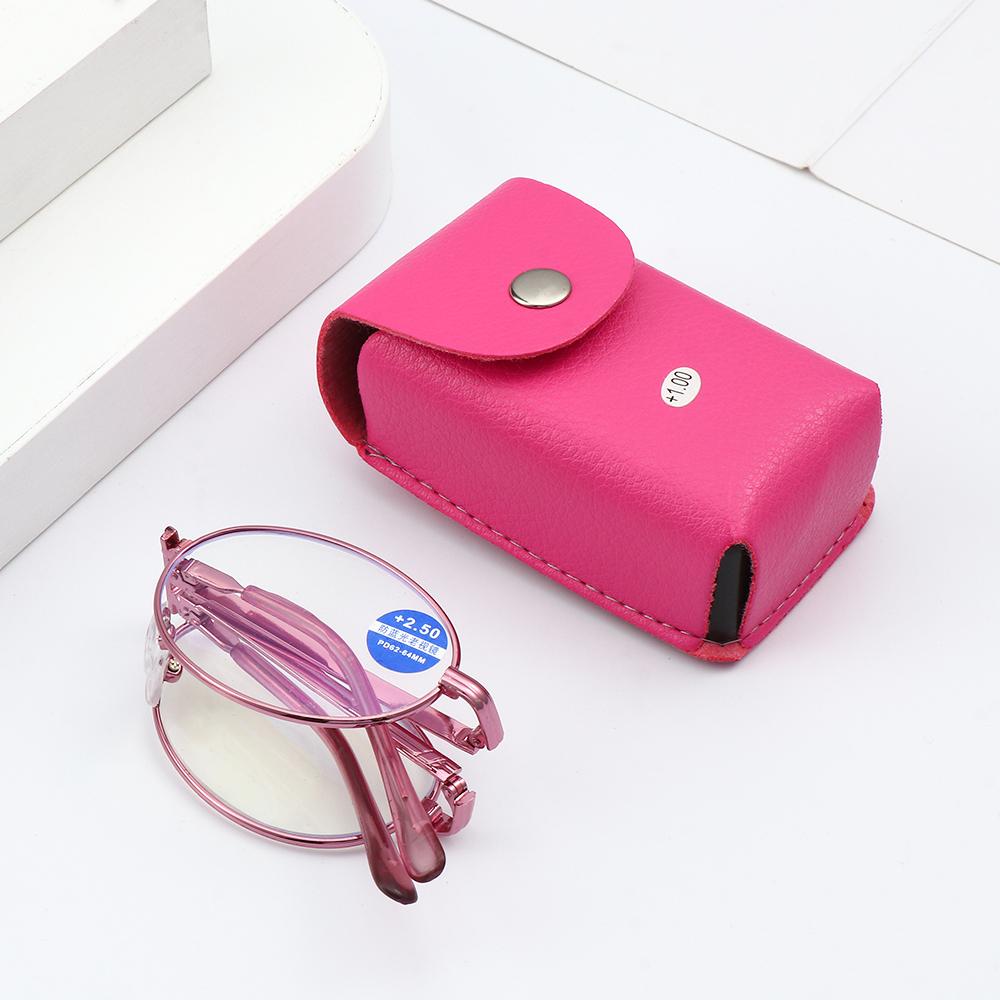 Classic Portable Folding Reading Glasses Anti Blue Ray Eyewear Women Metal Frame Presbyopia Eyeglasses with Glasses Bag +150
Classic Portable Folding Reading Glasses Anti Blue Ray Eyewear Women Metal Frame Presbyopia Eyeglasses with Glasses Bag +150