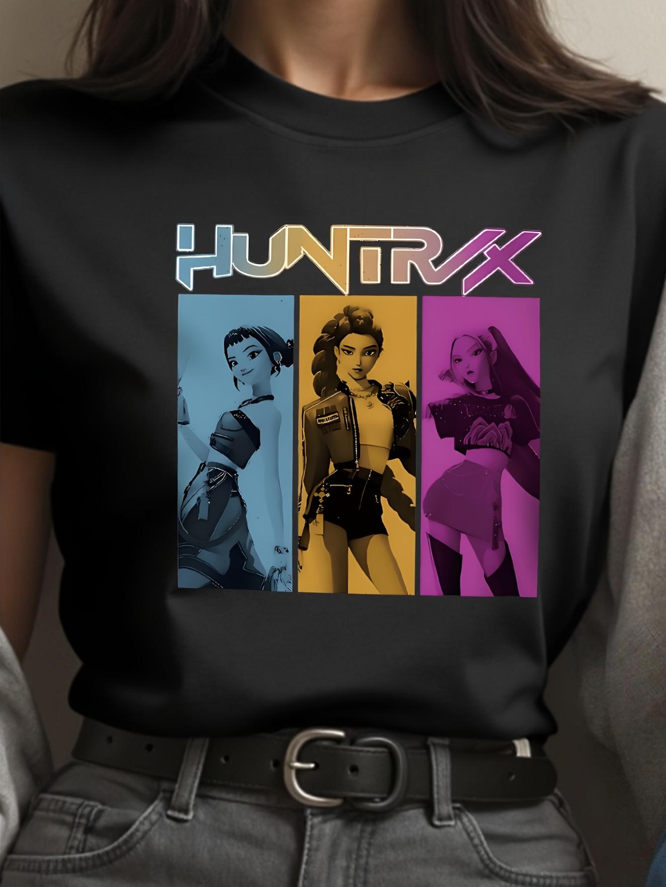 Женская повседневная футболка с коротким рукавом Huntrix Kpop с графическим принтом, обычного кроя, с круглым вырезом, топ яркого цвета, всесезонная XL
Женская повседневная футболка с коротким рукавом Huntrix Kpop с графическим принтом, обычного кроя, с круглым вырезом, топ яркого цвета, всесезонная XL