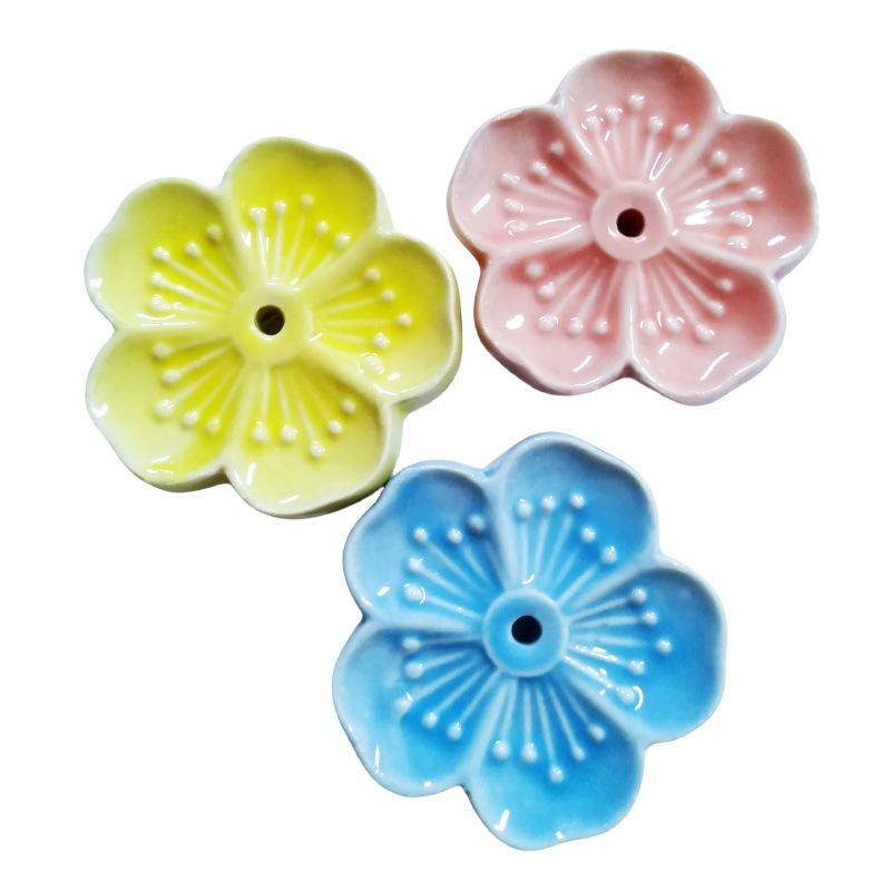 Ceramic Cherry Blossom Incense Holder & Spoon Rest Set
Ceramic Cherry Blossom Incense Holder & Spoon Rest Set