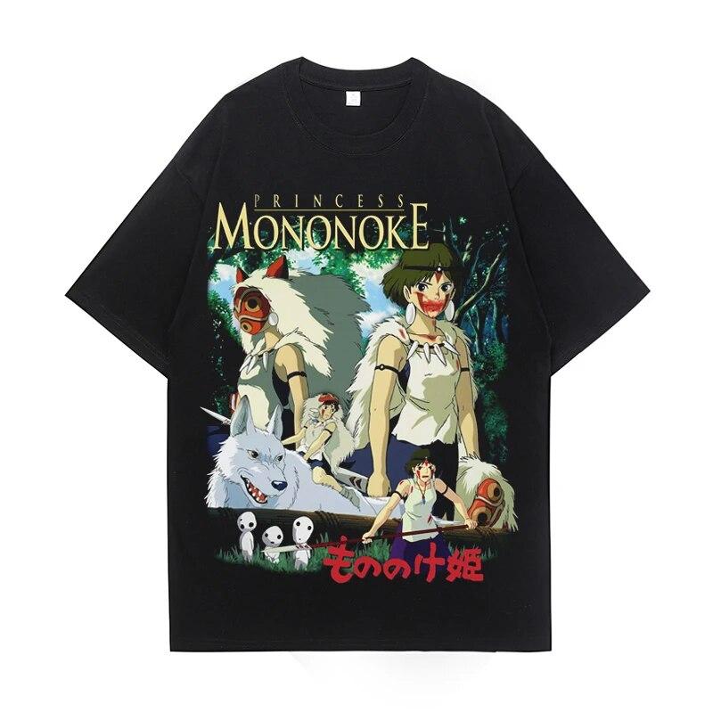 Anime Washed T-Shirt Men Princess Mononoke Harajuku Summer Short Sleeved T-shirt Hip Hop Streetwear Oversized Unisex Tops 
Anime Washed T-Shirt Men Princess Mononoke Harajuku Summer Short Sleeved T-shirt Hip Hop Streetwear Oversized Unisex Tops