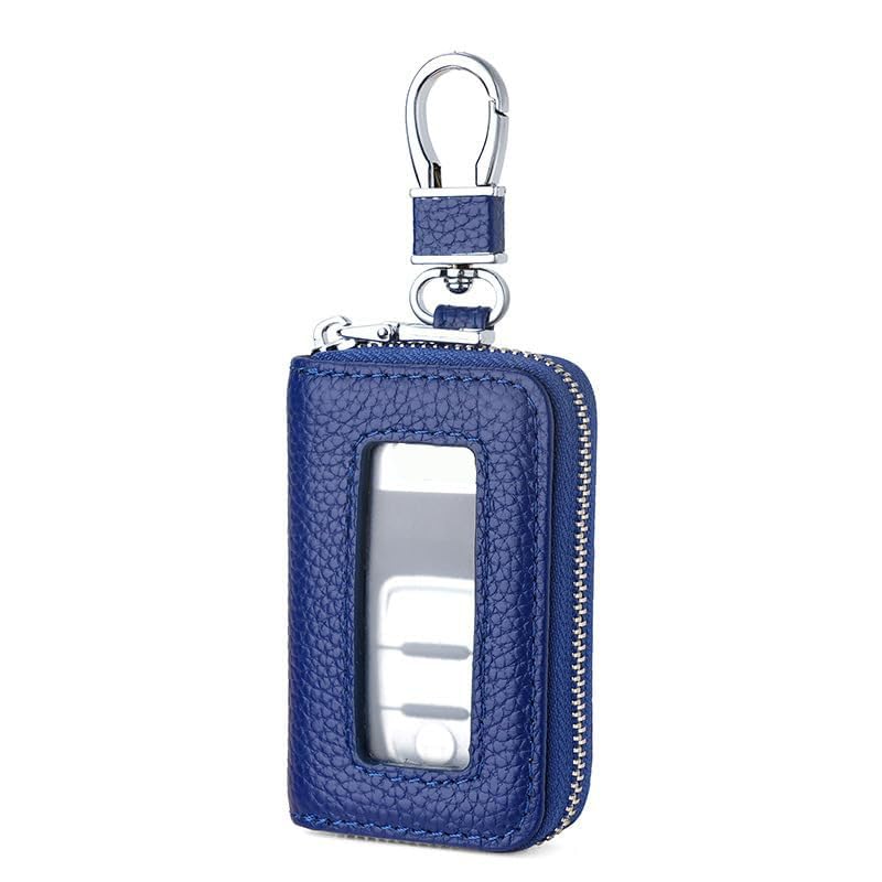 Smart Key Case Clear Window Leather Single Key Case (Blue)
Smart Key Case Clear Window Leather Single Key Case (Blue)