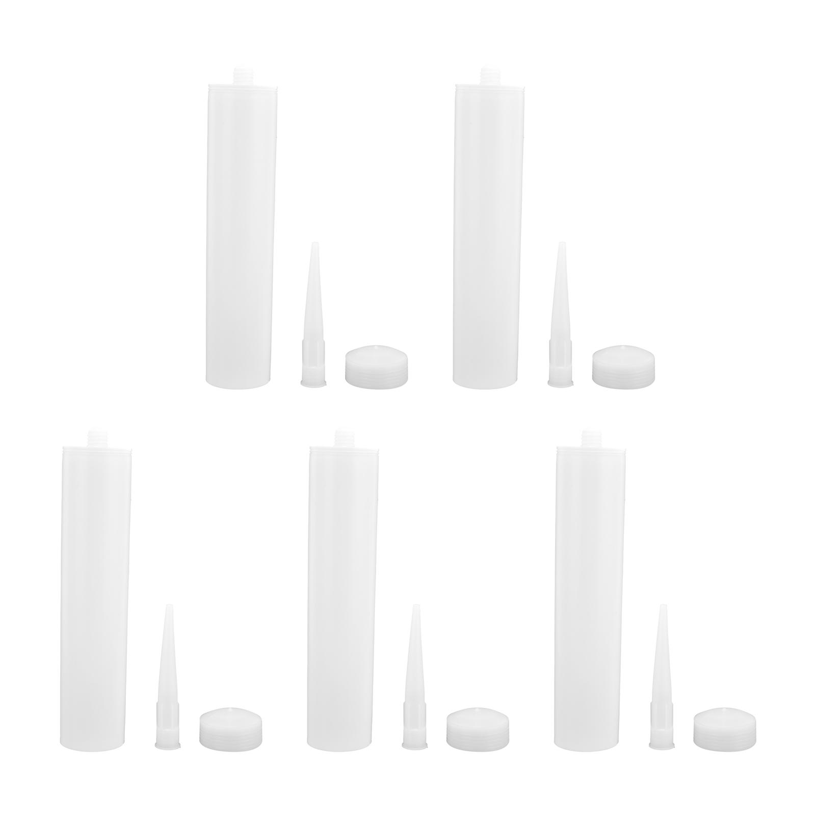 5 Sets Caulk Tube 300ml PC Caulking Sealant Squeeze Nozzle Plug Kit for DIY Construction
5 Sets Caulk Tube 300ml PC Caulking Sealant Squeeze Nozzle Plug Kit for DIY Construction