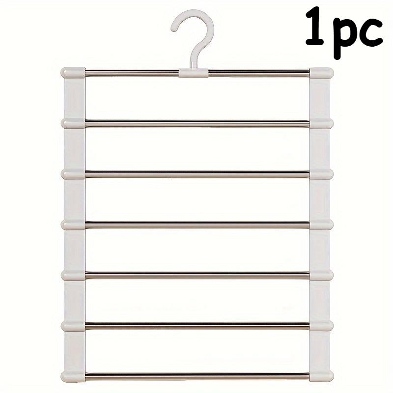 2pcs/1pc 7-layer Space-Efficient Stainless Steel Hanger Designed for Jeans, Featuring a Foldable Design Suitable for Pants
2pcs/1pc 7-layer Space-Efficient Stainless Steel Hanger Designed for Jeans, Featuring a Foldable Design Suitable for Pants