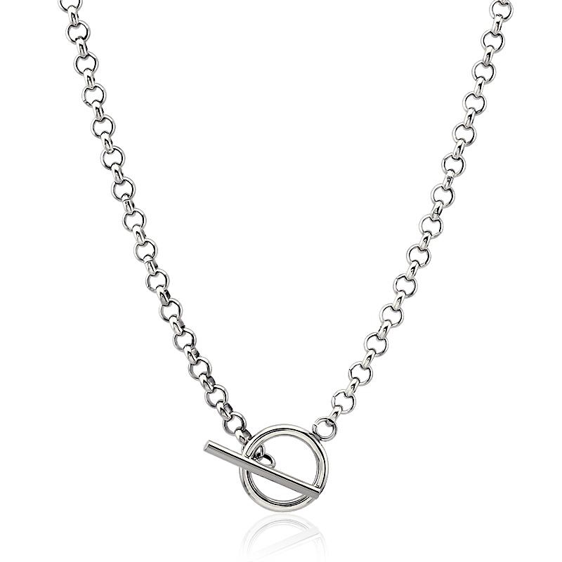 Stainless Steel 5mm Rolo Chain T toggle Clasp Two Layer Chain Choker Necklace for Women Men Simple Basic Fashion Link Chains
Stainless Steel 5mm Rolo Chain T toggle Clasp Two Layer Chain Choker Necklace for Women Men Simple Basic Fashion Link Chains