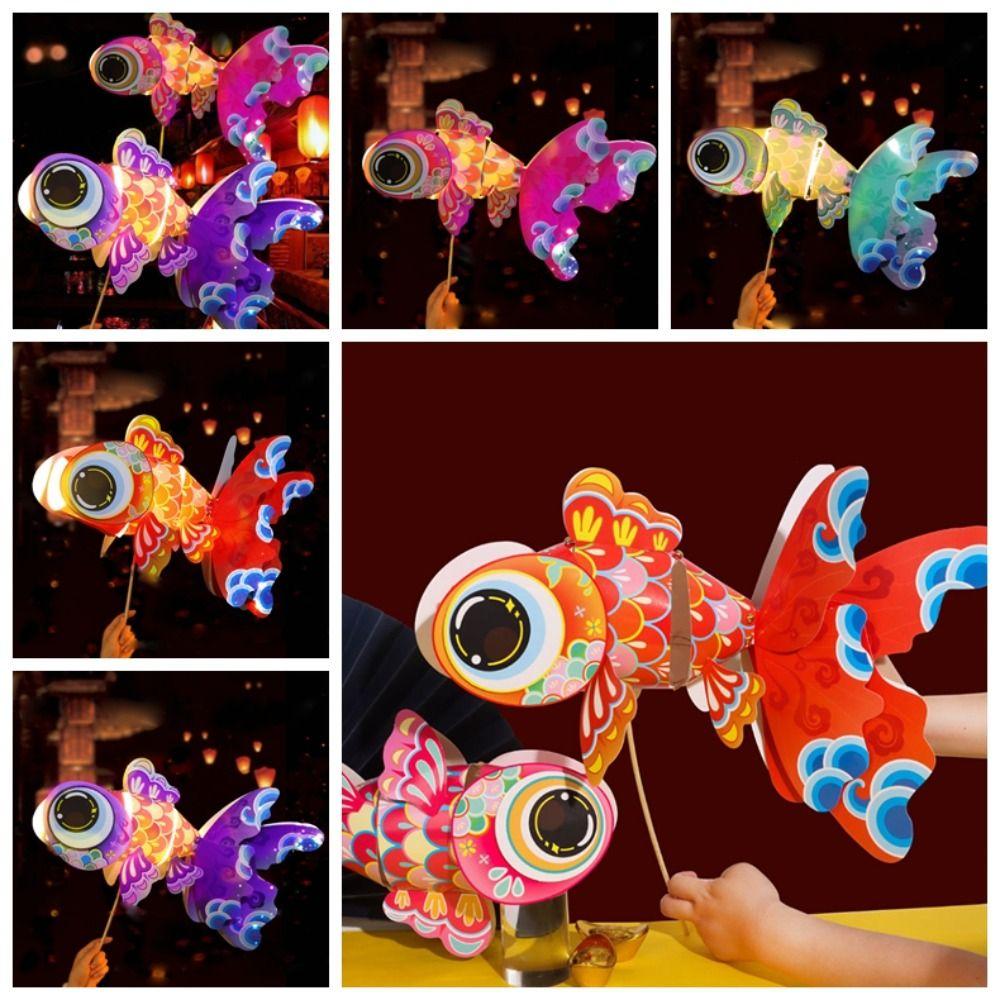 Chinese Style DIY Mid-Autumn Lantern With LED Light Koi Carp Fish Lantern Retro Festival Decor
Chinese Style DIY Mid-Autumn Lantern With LED Light Koi Carp Fish Lantern Retro Festival Decor