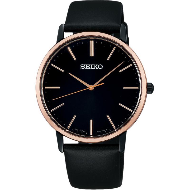 SEIKO 30 meters waterproof Quartz leather strap 38mm men s watch black dial SCXP078
SEIKO 30 meters waterproof Quartz leather strap 38mm men s watch black dial SCXP078