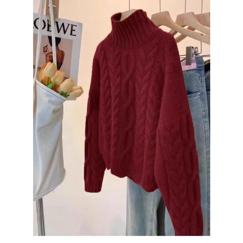 Retro twisted turtleneck women s solid color sweater women s loose casual commuting autumn and winter casual thickened knitted sweater base One size красный
Retro twisted turtleneck women s solid color sweater women s loose casual commuting autumn and winter casual thickened knitted sweater base One size красный