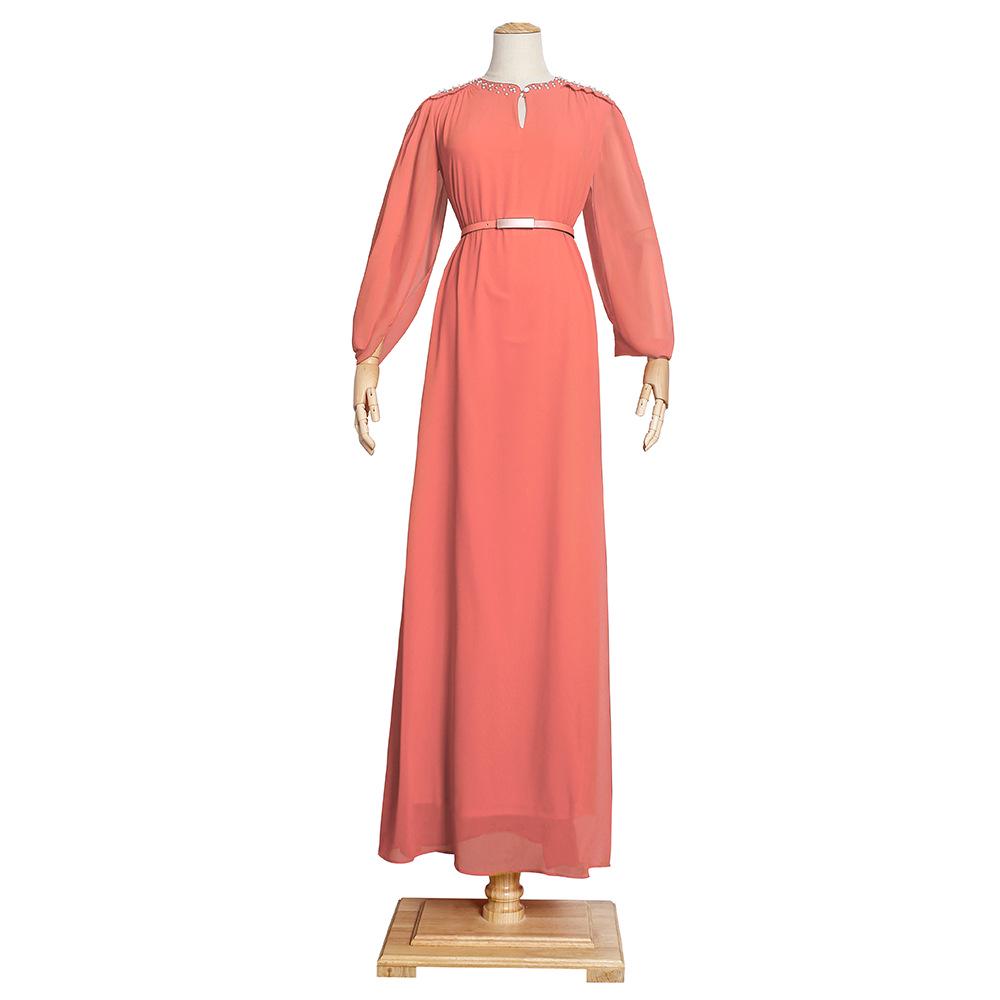 Muslim Chiffon Long Dress for Women, Plus Size, Loose Fit, African-Inspired Design One Size рожевий
Muslim Chiffon Long Dress for Women, Plus Size, Loose Fit, African-Inspired Design One Size рожевий