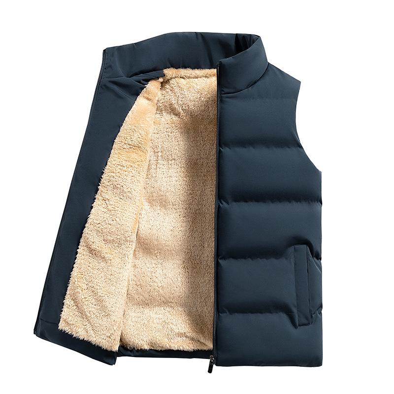 European Size Men s Autumn Winter Stand Collar Vest with Plus Velvet - Warm, Thickened, Solid Color for Outdoor Sports US XXL темно-синього кольору
European Size Men s Autumn Winter Stand Collar Vest with Plus Velvet - Warm, Thickened, Solid Color for Outdoor Sports US XXL темно-синього кольору