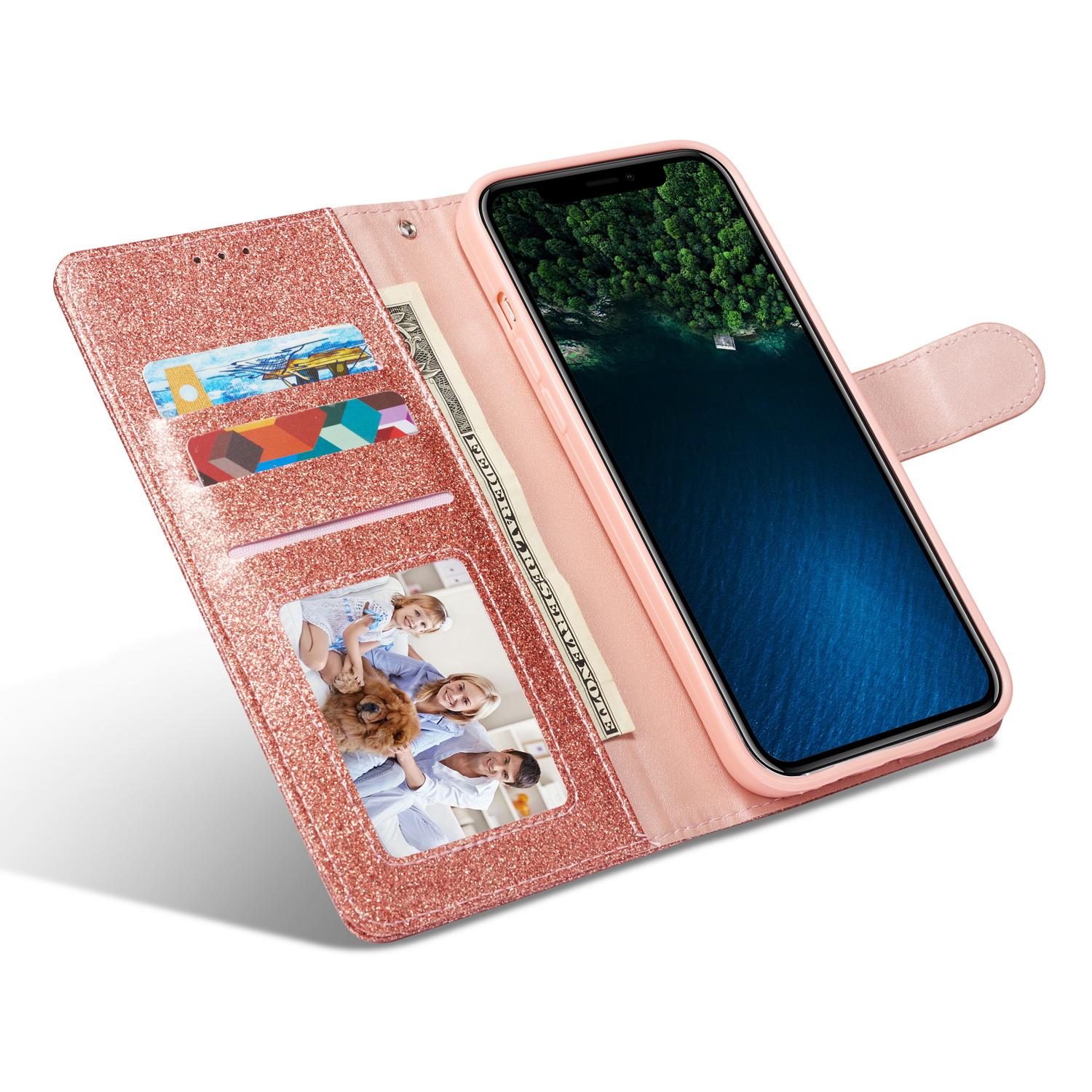 For iPhone 13 mini Glitter Leather Case with Diamond Love Heart Wallet Stand Flip Cover Rose Gold
For iPhone 13 mini Glitter Leather Case with Diamond Love Heart Wallet Stand Flip Cover Rose Gold