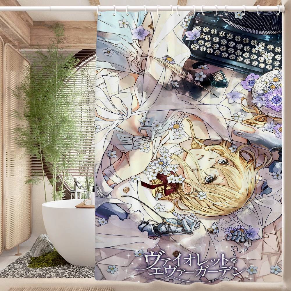 Anime Violet Evergarden Pattern Bathing Curtain Bathroom Shower Curtain Waterproof With 12 Hooks Home Deco W60H190(CM)-1 Pcs
Anime Violet Evergarden Pattern Bathing Curtain Bathroom Shower Curtain Waterproof With 12 Hooks Home Deco W60H190(CM)-1 Pcs