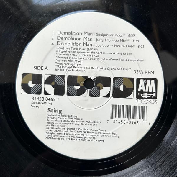 12inch Record STING - Demolition Man (The Underground Mix 3145804651 A&M Records 1993 US Dance & Electronica Used
12inch Record STING - Demolition Man (The Underground Mix 3145804651 A&M Records 1993 US Dance & Electronica Used