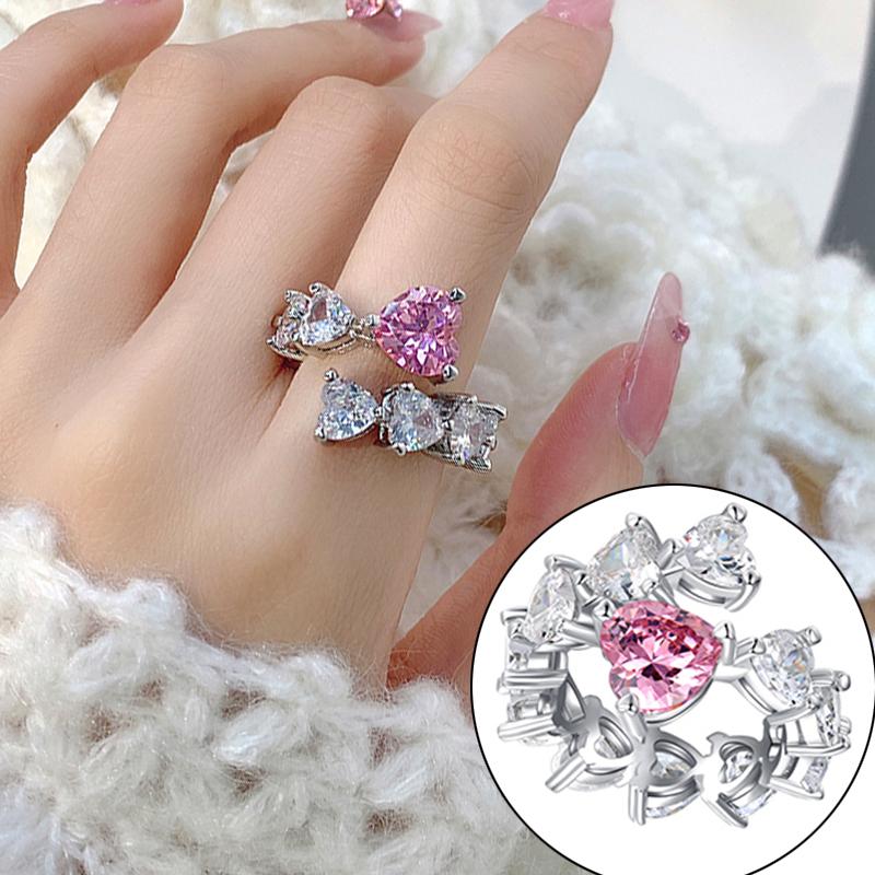 Роскошное розовое кольцо с цирконом Love, сладкое, прохладное, женское, сладкое, персиковое, с сердцем, регулируемое кольцо, геометрическое ювелирное изделие для вечеринки
Роскошное розовое кольцо с цирконом Love, сладкое, прохладное, женское, сладкое, персиковое, с сердцем, регулируемое кольцо, геометрическое ювелирное изделие для вечеринки