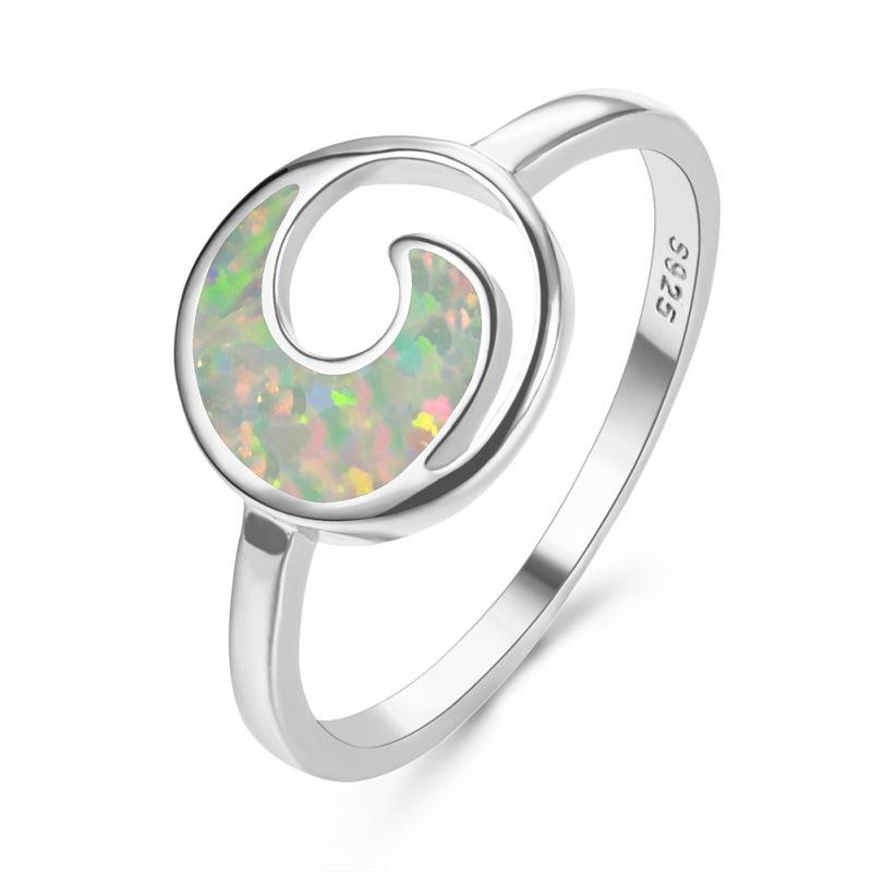 European and American fashion personality rose gold S white and blue Opal moon bend ring women s versatile ring no. 6 серебряный
European and American fashion personality rose gold S white and blue Opal moon bend ring women s versatile ring no. 6 серебряный