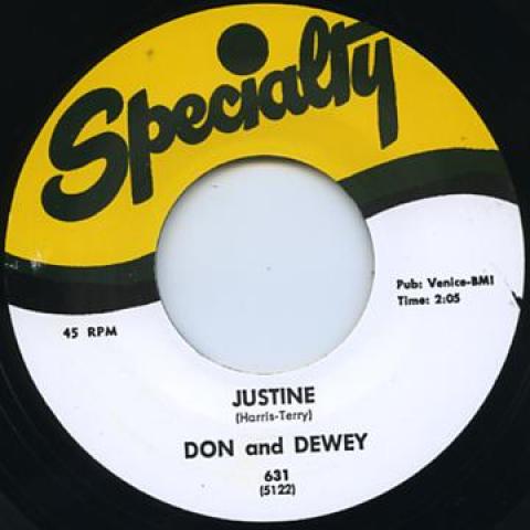 7inch Record DEWEY DON - Justine / Bim Bam SPECIALTY631 Specialty UK 2014 UK Blues
7inch Record DEWEY DON - Justine / Bim Bam SPECIALTY631 Specialty UK 2014 UK Blues