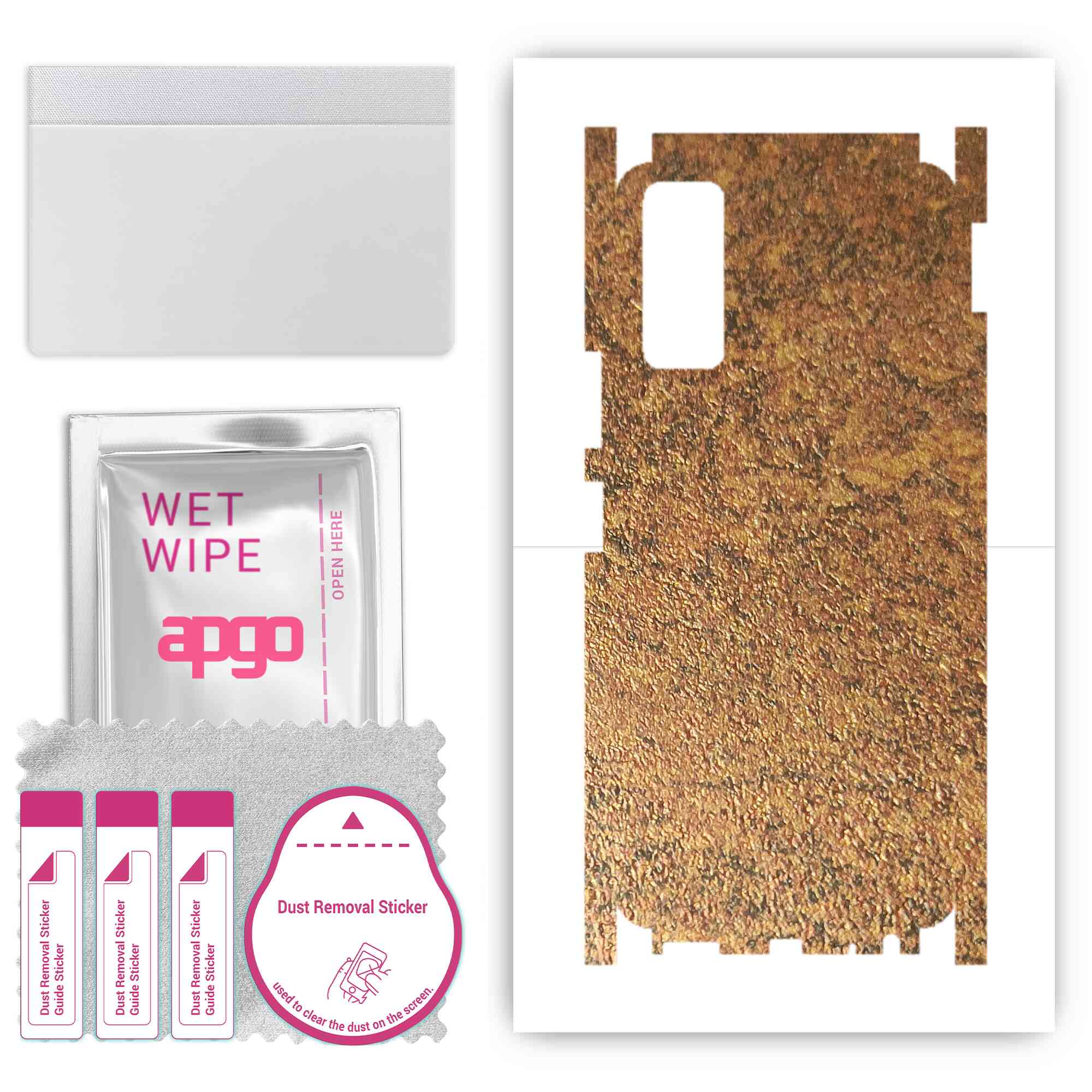apgo Protective Skin Sticker for the back+sides compatible with Vivo Y20s, Full Wrap Film, Foil, Vinyl - Pattern Rusty Copper
apgo Protective Skin Sticker for the back+sides compatible with Vivo Y20s, Full Wrap Film, Foil, Vinyl - Pattern Rusty Copper