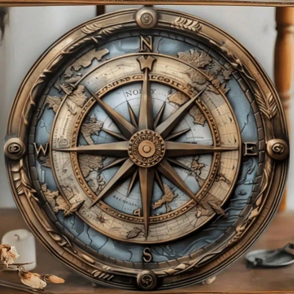 Vintage Nautical Compass Metal Wall Art Sign 8 Inch Iron Decor for Home Door Room 20x20 різнокольоровий
Vintage Nautical Compass Metal Wall Art Sign 8 Inch Iron Decor for Home Door Room 20x20 різнокольоровий