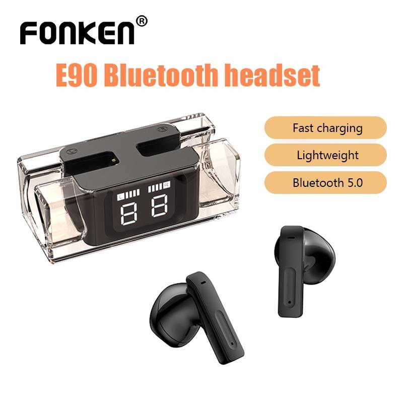Fonken E90 Wireless bluetooth headset Digital Display Touch Control Earphone Waterproof Sport Wiht MiC Music TWS Headphones белый
Fonken E90 Wireless bluetooth headset Digital Display Touch Control Earphone Waterproof Sport Wiht MiC Music TWS Headphones белый