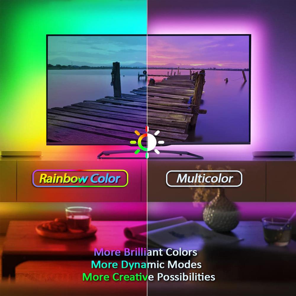 USB LED Strip Lights Bluetooth Color Changing RGB Light with Remote Control Flexible Lamp Tape for Room Decoration TV Backlight
USB LED Strip Lights Bluetooth Color Changing RGB Light with Remote Control Flexible Lamp Tape for Room Decoration TV Backlight