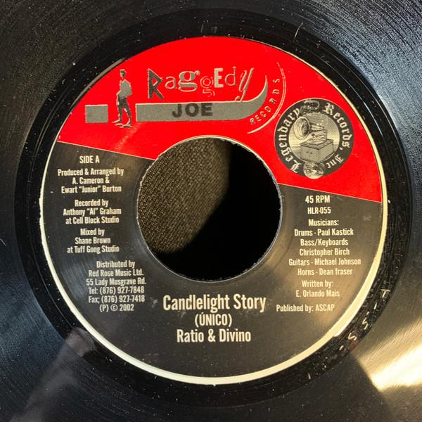 7inch Record RATIO & DIVINO - Candlelight Story HLR055 Raggedy Joe Rec 2002 Jamaica Reggae, Ska & Dub Used
7inch Record RATIO & DIVINO - Candlelight Story HLR055 Raggedy Joe Rec 2002 Jamaica Reggae, Ska & Dub Used