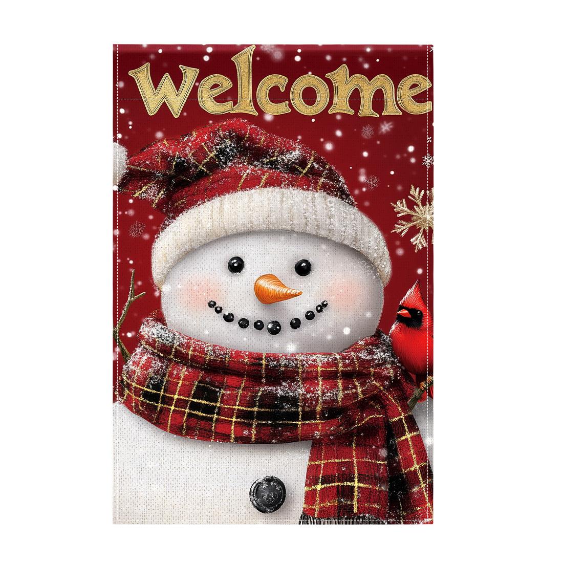 Christmas snowmanGarden Flag 12x18 Inch Double Sided for Courtyard Outdoor Welcome Flag Decoration (Excluding flagpole)
Christmas snowmanGarden Flag 12x18 Inch Double Sided for Courtyard Outdoor Welcome Flag Decoration (Excluding flagpole)