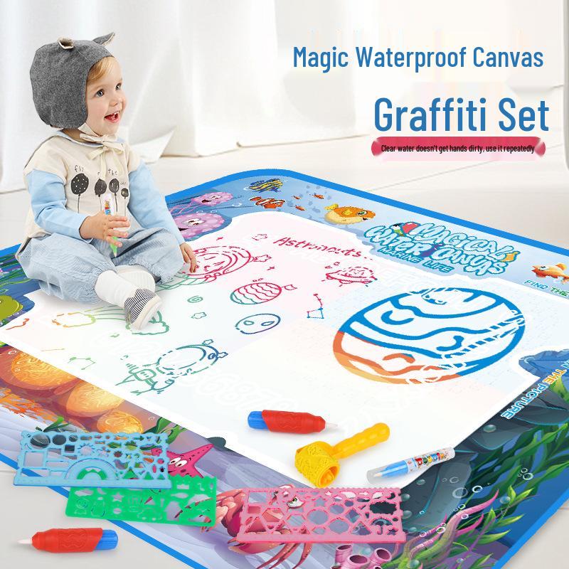 Extra-Large Magic Water Drawing Mat for Kids - Reusable Water Writing Cloth & Graffiti Canvas
Extra-Large Magic Water Drawing Mat for Kids - Reusable Water Writing Cloth & Graffiti Canvas