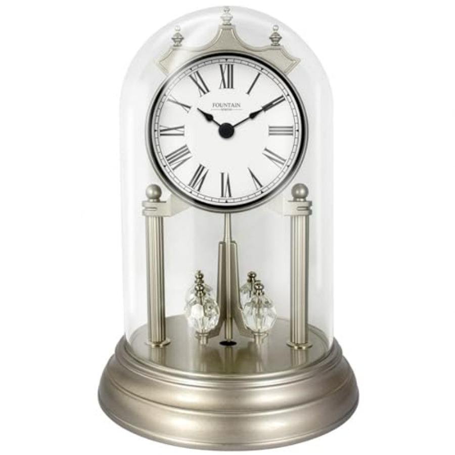 9 Genevieve Mantel Clock with Revolving Pendulum 50th Anniversary Clock Glass Dome Wedding Gifts Desk Shelf Clock for Living Ro
9 Genevieve Mantel Clock with Revolving Pendulum 50th Anniversary Clock Glass Dome Wedding Gifts Desk Shelf Clock for Living Ro